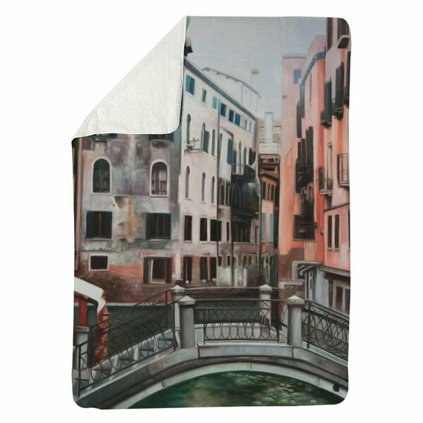 Begin Home Decor 60 x 80 in. Venice-Sherpa Fleece Blanket 5545-6080-AR11